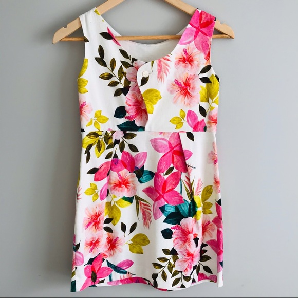 ZARA GIRLS Floral Cotton Party Dress - Picture 9 of 14